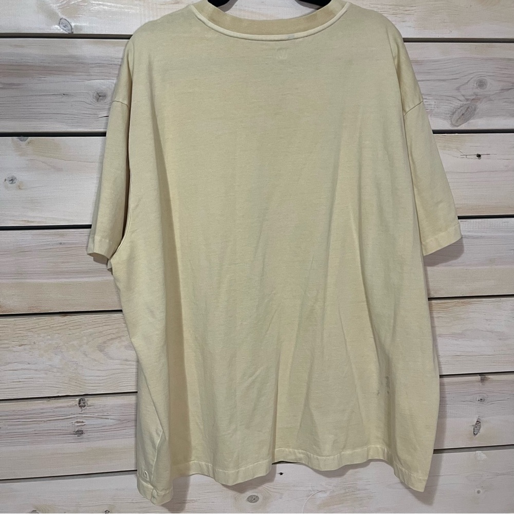 VRST Y2K 90s Yellow Pocket Tee - Mens 2XL - Picture 4 of 6